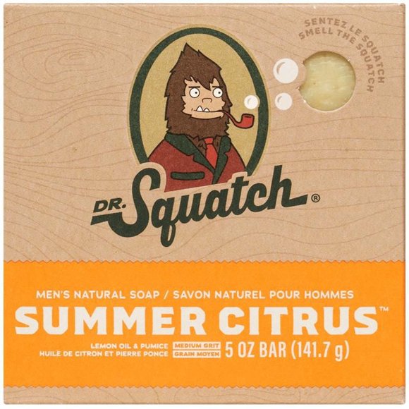 Dr. Squatch All Natural Bar Soap, Summer Citrus