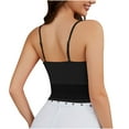 thumbnail image 4 of Otntypg Bralettes for Women Adjustable Spaghetti Strap Mesh Tank Top Sexy Tube Slim Y2K Camisole Black M, 4 of 7
