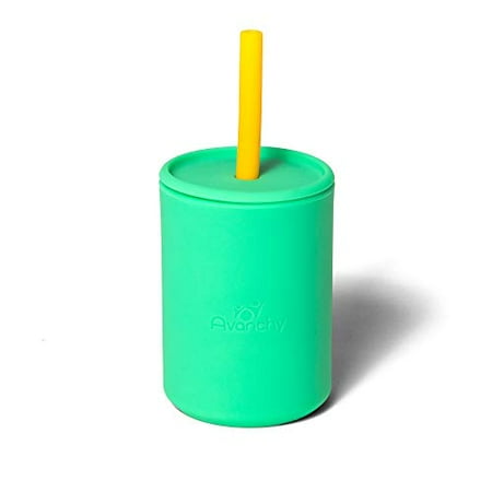

Avanchy 6 oz.MINI SMALL Silicone Cup Green - Baby Cup - Baby Dishes Set - Infant Dish Set - First Foods Dishes - Natural Cup - Baby Shower Gifts.