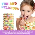 thumbnail image 4 of 36-pack Candy Bracelets Individually Wrapped 2.5 Inch Novelty Candy Jewelry For Kids Bracelets Stretchable Edible Colorful Fruit Flavor Rainbow Candy Bulk Candy for Party Favors & Goodie Bags, 4 of 8
