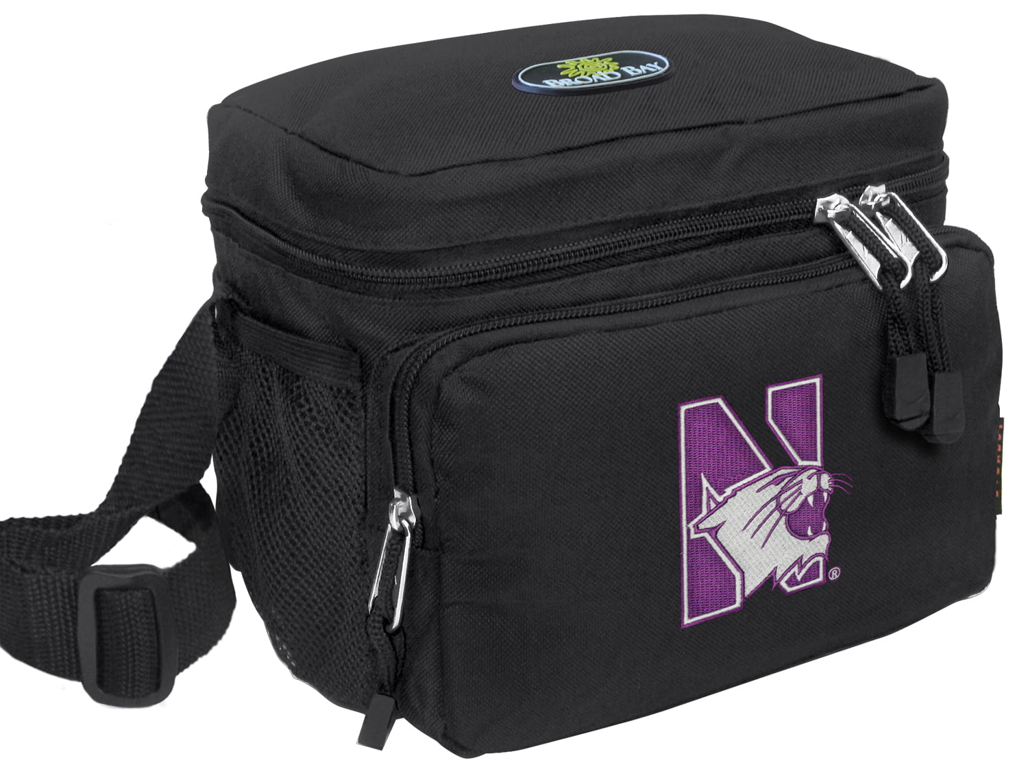 Northwestern University Lunch Bag NU Lunchbox Cooler Bags TWO SECTIONS! 