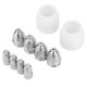 thumbnail image 3 of P80 10pcs Electrode Nozzle Plasma Consumable Cutter Torch Silk Electrode Tip Set, 3 of 4