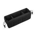thumbnail image 4 of Bolsa organizadora colgante para cochecito, con múltiples compartimentos, universal, ligera, para ir de compras, para refrigerios, vasos y botellas de Negro, 4 of 8
