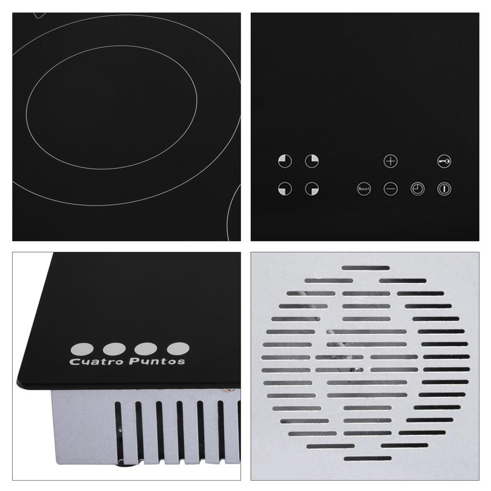 ZHON Electric Stovetop 4 Burners Induction Cooker Countertop Stove Top Kitchen Stove Touch Control 220-240V Electric Cook Top for Stone Pot Bibimbap handsome