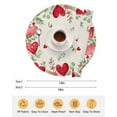 thumbnail image 6 of 15 Inch Round Placemats Set of 6, Valentine's Day Love Heart Non Slip Heat Insulation PP Table Mats, Rustic Eucalyptus Love Heart Washable Place Mats for Kitchen Dining Party Table Decor, 6 of 7