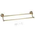 thumbnail image 1 of Abbracc Antique Brass Double Towel Bar Towel Rack Shelf Bathroom Accessories 60cm, 1 of 2