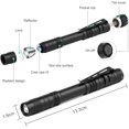 thumbnail image 2 of Aircraft Aluminum Body Mini Pen Flashlight, Scratch-  Lens for Backpack Fishing Hiking, 200 Lumens Super Bright LED Lightweight Portable with Easy Carry Clip, 2 of 5