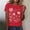 Red7, variant on Women's T Shirts Print Summer Casual Short Sleeve Crew Neck Pullover Tops Loungewear Holiday Going out Shirts, Gifts for Her