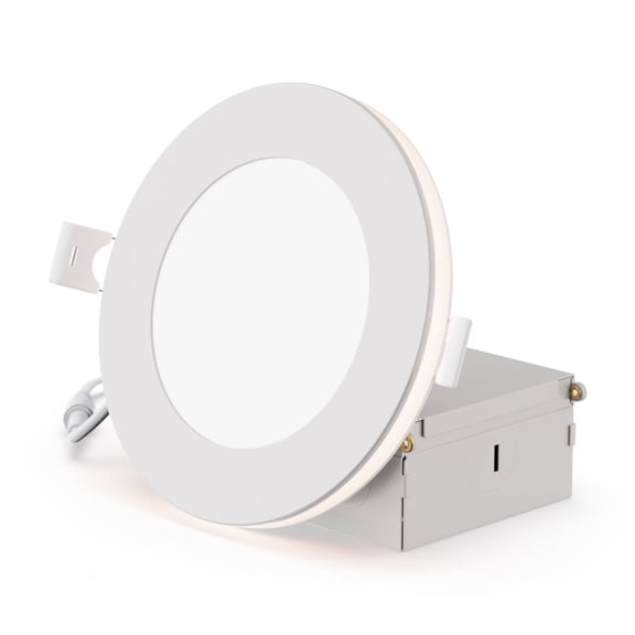 INFIBRITE 4 in Slim Recessed LED Downlight with Night Light 5CCT Selectable White New Construction 9 Watt 750LM Triac Dimmable