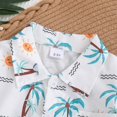 thumbnail image 7 of UngA Toddler Boy Clothes Short Sleeve Button Down Shirt & Casual Shorts Set Kids Summer Outfits (White,3-4 Years), 7 of 7