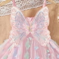 thumbnail image 3 of JUoaLXG Baby Girls Casual Dresses Summer Mesh Sleeveless Suspenders Dance Party Princess Dress Daily-Wear,Pink,12-18 Months, 3 of 4