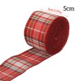 thumbnail image 4 of Christmas Ribbon Portable Party Decoration Classic Plaid House Decorations Exquisite Decorative Accessories for Celebration 4 Width 5cm, 4 of 6