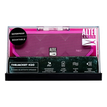 Altec Lansing IMW457- PP Jacket H2O Bluetooth Wireless Speaker, Pink