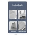 thumbnail image 4 of Accesorios de Baño para Adultos Taburete de Baño para Sentadillas Asiento de Inodoro Antideslizante Extraíble Taburete de Baño para Sentadillas Portátil Azul, 4 of 8