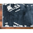 thumbnail image 5 of Jill Zarin’s Uptown Rectangular Distressed Modern Area Rugs, Navy, 5 of 8