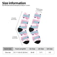 thumbnail image 5 of Yiaed Flamingo1 Print Great elasticity Crew Socks Sports socks for Men and Women, 5 of 5