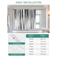 thumbnail image 6 of Black Gray White Tie Up Curtains for Windows 45 Inch Length Balloon Curtains Kitchen Adjustable Balloon Window Shade Vintage Rustic Abstract Ombre Aesthetic Tie Up Bathroom Curtain Window 52"x45", 6 of 6