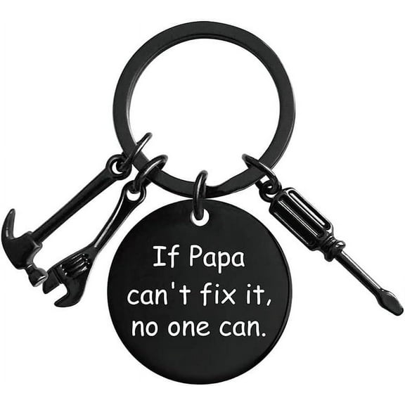Papa Keychain from Grandson Granddaughter Funny Grandpa Key Chain from Grandkids Birthday Fathers Day Christmas Gifts