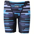 thumbnail image 1 of COMVALUE Boys Sports Square Leg Swim Trunks, Durable Compression Swim Trunks, Training Swimsuits, Shorts (Light Blue, 15-16 Years), 1 of 6