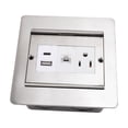 thumbnail image 1 of Recessed Floor Outlet, Embedded Installation Water Proof Recessed Floor Socket  for Floors Countertops Decks Tables, 1 of 7