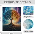 thumbnail image 3 of Diamond Art Kit for Adults, Sunset Tree Of Life Fantasy Sky Diamond Painting for Adults Beginners, DIY Diamond Art Painting Kits, 5D Diamond Painting Crafts for Home Decor 12x16 Frameless, 3 of 7