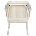 thumbnail image 2 of International Concepts Mission Wood Dining Chair with Arms, Unfinished, 2 of 10