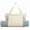 Khaki, variant on Rupoun Green Canvas Yoga Mat Storage Bag Pilates Carrier Tote Gym Shoulder Bag for Office Workout, 9.84 inches / 25 cm