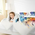thumbnail image 4 of Manfei Watercolor Ice Hockey Bedding Comforter Set, Modern Sports Lover Twin Comforter Sets, Teenager Boys Girls Reversible Bedding Set, Ultra Soft Home Decor, 2pcs, 4 of 8