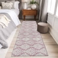 thumbnail image 4 of 2'x6' Rug Runners for Hallways Kitchen, Southwestern Pink Boho Non Slip Entryway Beside Floor Carpet Runner, Vintage Mexican Ethnic Flowers Washable Laundry Room Bedroom Throw Rugs Mat for Family Pet, 4 of 8