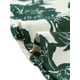 thumbnail image 5 of INSPIRAR CHIC Blusas de Mujer con Flores, Cuello en V, Mangas Cortas, Dobladillo Redondo, Volante Peplum, Color Beige-Verde, 5 of 6