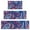 Blue Pioneer Flower-1, variant on Blue Pioneer Flower Striped Pattern Kitchen Rugs Sets Of 3,Kitchen Runner Rugs Non Skid Washable,Decorative Kitchen Floor Mats for Kitchen,Sink,Laundry,17"x30"+ 17"x47" + 17"x59"