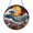 Acrylic 3.5 Inch, variant on Glass Ocean Wave Suncatcher Window Hanging, Flowing Marine Window Art