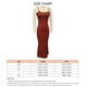 thumbnail image 2 of Vestido con tirantes finos de punto acanalado para mujer,Vestido largo con tirantes finos de mujer Vestido largo con tirantes finos de punto acanalado Vestido largo con tirantes finos elaborado con cuidado, 2 of 3