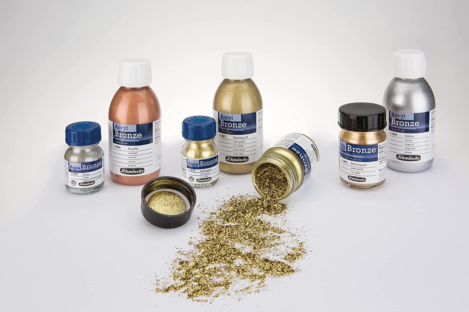 Schmincke Aqua Bronze Powder - Rich Pale Gold, 20 ml