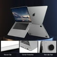 thumbnail image 5 of Mosiso Case for MacBook Pro 16 inch Case 2024-2021 M4 A3403 A3186 M3 A2991 M2 A2780 M1 A2485, Ultra-Thin Natural Original Color Protective Plastic Hard Shell&Keyboard Cover, Space Gray, 5 of 6