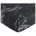 thumbnail image 5 of Ultra Soft Silky Deep Pocket Rich Printed Bedding Rayon from Bamboo All Season 6 Pieces Sheet Set with 4 Pillowcases, Modern Black Marble Pattern Queen Size, 5 of 8