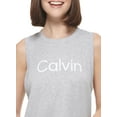 thumbnail image 2 of Calvin Klein Performance Womens Muscle Tank Pearl Grey Heather M, 2 of 3