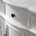 thumbnail image 4 of Silkroad Exclusive V0722WW48D 48 in. Carrara White Marble Top Double Sink Bathroom Vanity, 4 of 8