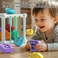 thumbnail image 4 of ‌BUTOMKY Montessori Wooden Shape Sorter Cube for 1+ Year Old - 6pcs Rattling Sensory Shape Blocks, Developmental Fine Motor Skills Learning Toy, for Babies Toddlers 6-18 Months Boys & Girls, 4 of 9