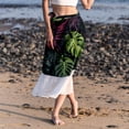 thumbnail image 6 of Tropical Plants Stylish Chiffon Summer Dresses for Women - Beach Attire, 6 of 6