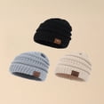 thumbnail image 3 of OUSITAID 3pcs Baby Knitted Hat, 3 of 7