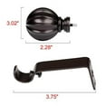 thumbnail image 4 of UTOPIA ALLEY Wall Mounted 3/4 Inch Curtain Rod - Curtain Rods For Windows 48 to 86 Inch, Adjustable Drapery Rods, Oil rubbed bronze Bedroom Curtain Rods, Tapestry Poles (Oil rubbed bronze, 48"-86"), 4 of 9