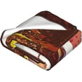 thumbnail image 2 of Yibo Daisy Hummingbird Blanket Flannel Soft and Comfortable Anti-static Bed Sofa Blanket, 2 of 7