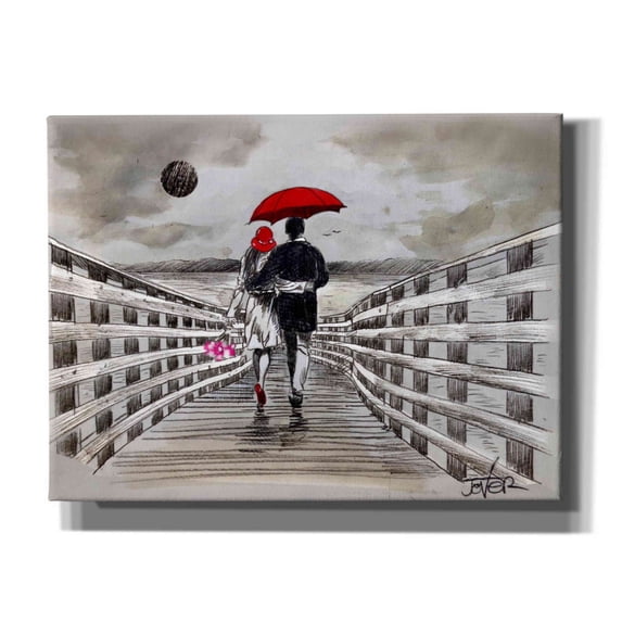 Epic Graffiti 'Boardwalk' by Loui Jover, Canvas, Wall Art, 16"x12"