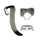 thumbnail image 3 of Juego de 3 diademas con orejas y cola de gato para fiestas, espectáculos y cumpleaños. Gris Negro, 3 of 8
