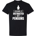 thumbnail image 3 of Inktastic Easily Distracted by Penguins T-Shirt, 3 of 5