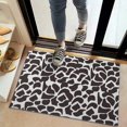 thumbnail image 2 of White and Black Of Leopard Print Door Rugs,Washable Non Slip Door Mats Indoor,Decorative Door Mats,Entry Mat Indoor for Entrance,Bedroom,Kitchen,Bathroom,20"x32", 2 of 6
