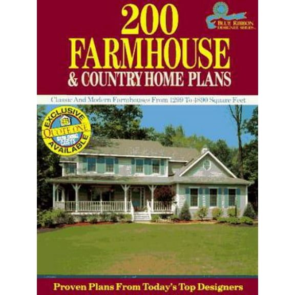 Pre-Owned 200 Farmhouse and Country Home Plans : Classic and Modern Farmhouses from 1299 to 4890 Square Feet