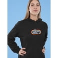 thumbnail image 2 of Be Happy Graphic Hoodie Women -GoatDeals Designs, Female Small, 2 of 4