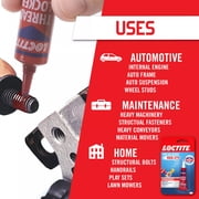 (2 pack) Loctite Threadlocker Red 271 Adhesive Permanent, Pack of 1, Red 0.2 fl oz Tube